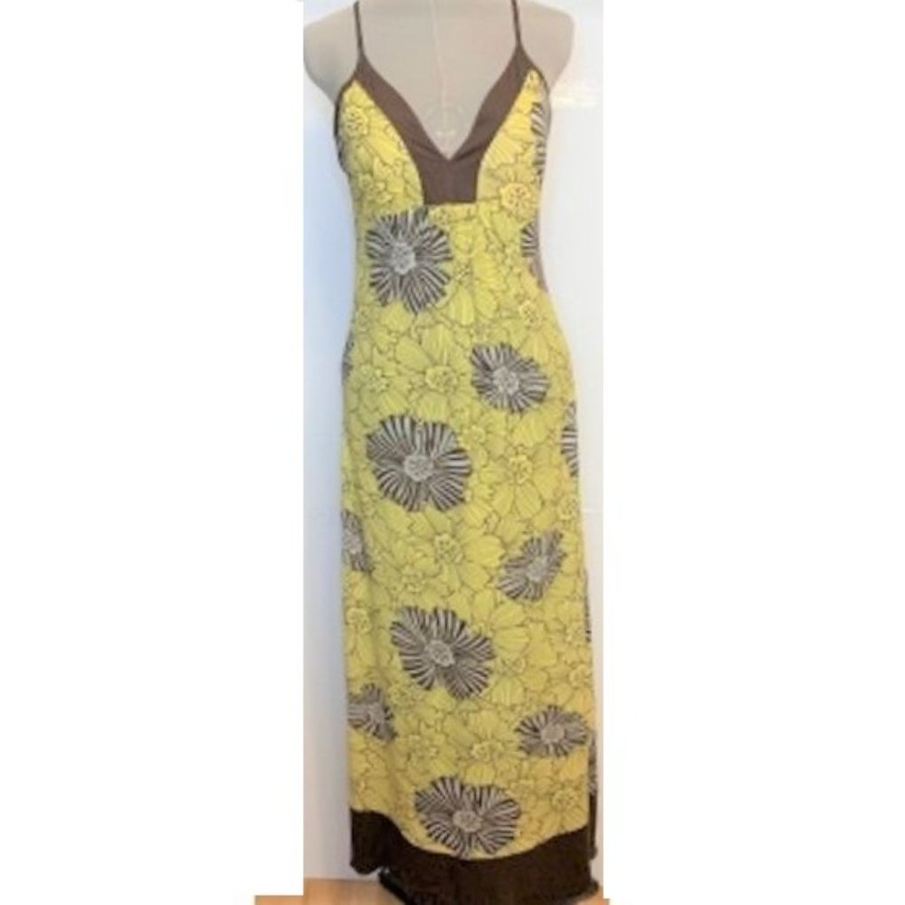 L8ter Floral Maxi Tank Dress